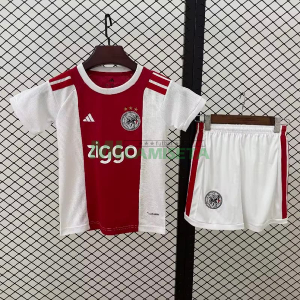 Camiseta Ajax Primera Equipación 2026/2027 Rojo/Blanco Niño Kit