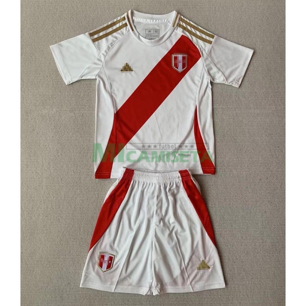 Camiseta Perú Primera Equipación 2024 Niño Kit