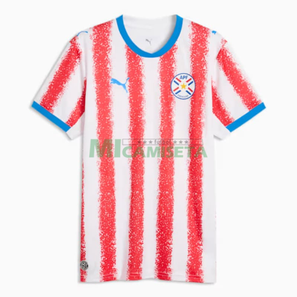 Camiseta Paraguay Primera Equipación Mundial 2026 Rojo/Blanco