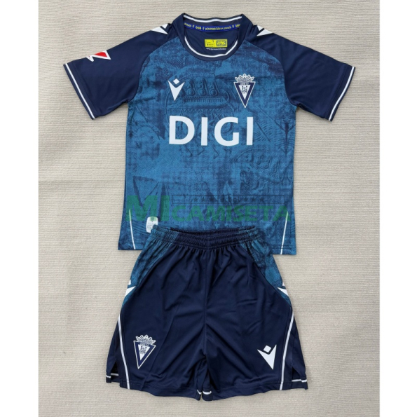 Camiseta Cadiz Tercera Equipación 2025/2026 Azul Niño Kit