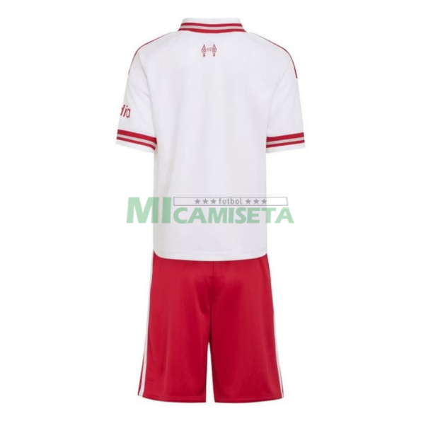 Camiseta Liverpool Segunda Equipación 2026/2027 Blanco Niño Kit
