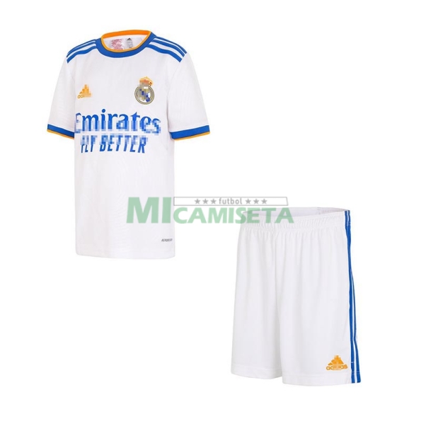 Camiseta Real Madrid Primera Equipación 2021/2022 Niño Kit