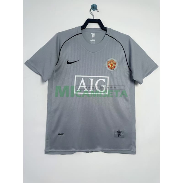 Camiseta De Portero Manchester United Retro 2007/08 Gris