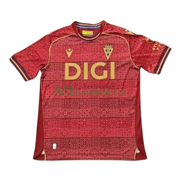 Camiseta Cadiz 2025/2026 Segunda Equipación Rojo Oscuro