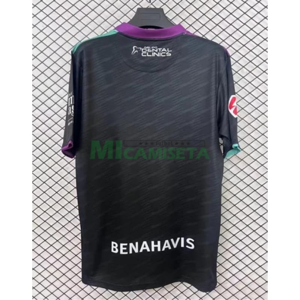 Camiseta Málaga CF Segunda Equipación 2025/2026 Negro con Parche La Liga