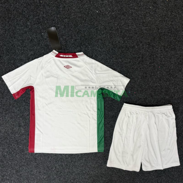 Camiseta Fluminense Segunda Equipación 2025/2026 Blanco Niño Kit