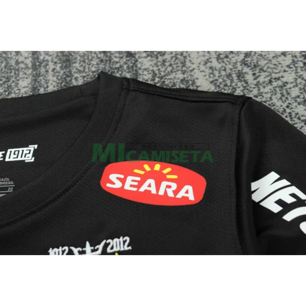 Camiseta Santos FC Retro 2013 ML Negro Niño Kit
