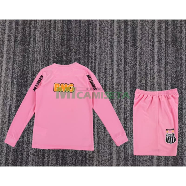 Camiseta Santos FC Retro 2013 ML Rosa Niño Kit