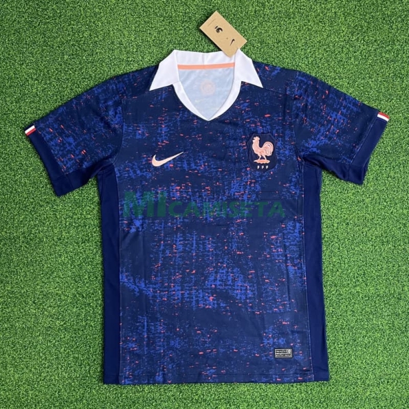 Camiseta Francia Primer Equipación 2025 la EURO Femenina Azul
