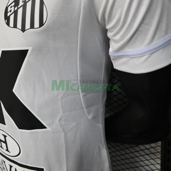 Camiseta Santos FC Primera Equipación 2025/2026 Blanco con Publicitario (EDICIÓN JUGADOR)