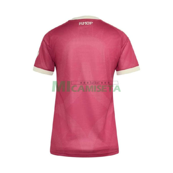 Camiseta Real Madrid Tercera Equipación 2026/2027 Rosa Mujer con Parche HP