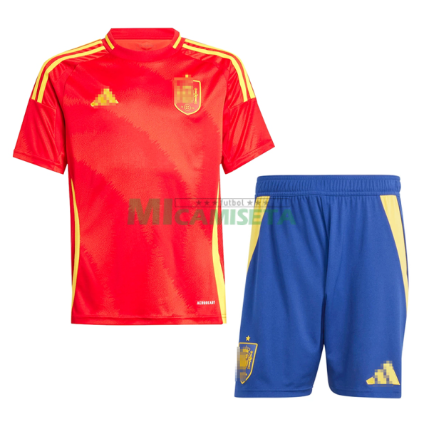 Camiseta España Primera Equipación 2024 Niño Kit