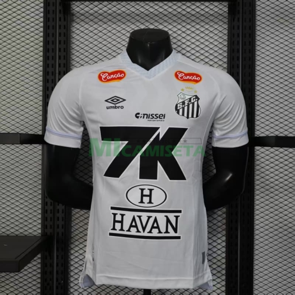 Camiseta Santos FC Primera Equipación 2025/2026 Blanco con Publicitario (EDICIÓN JUGADOR)