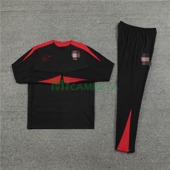 Sudadera de Entrenamiento Portugal 2024 Negro/Rojo