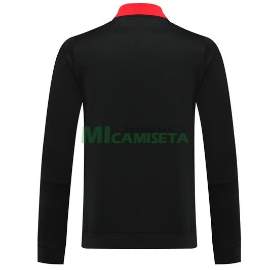 Chaqueta Bélgica 2021/2022 Cuello Alto Negro/Rojo