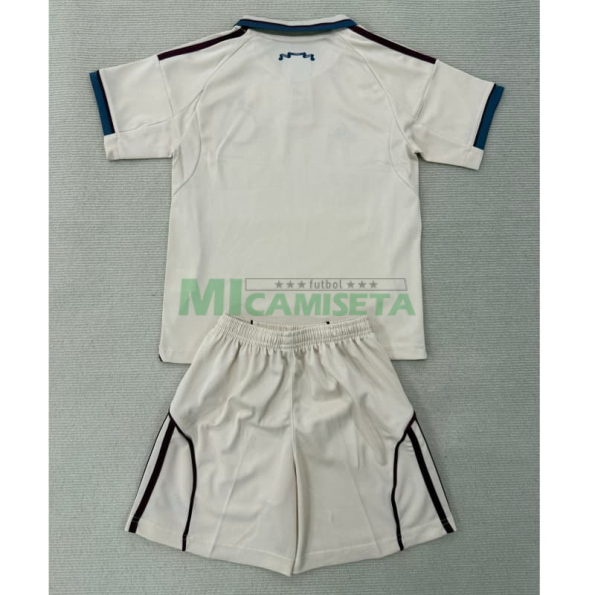 Camiseta Ajax Tercera Equipación 2025/2026 Blanco Roto Niño Kit