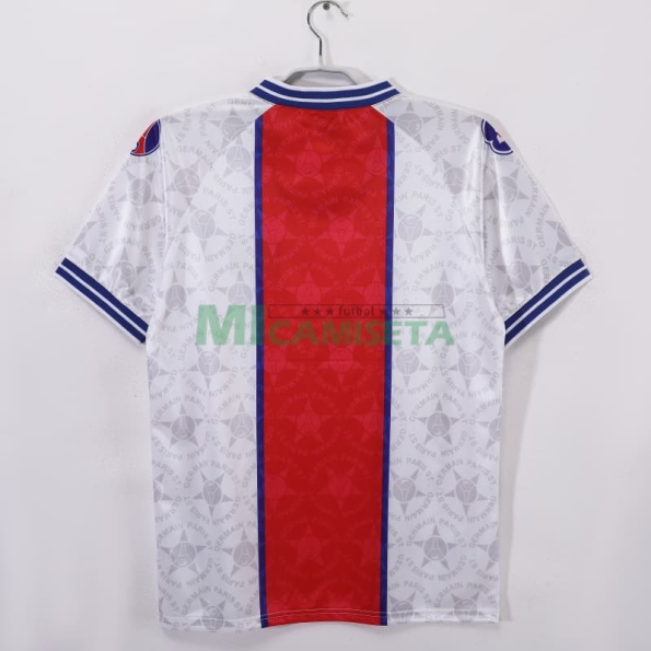 Camiseta PSG Segunda Equipación Retro 1994/95 Blanco/Rojo