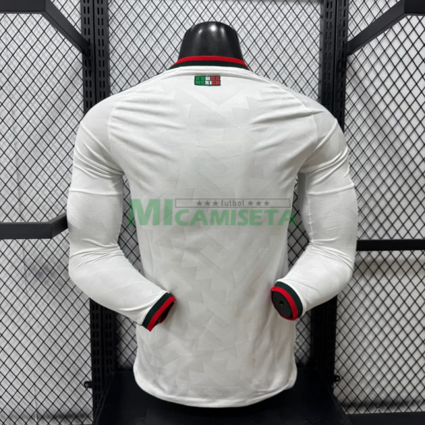 Camiseta México Segunda Equipación Mundial 2026 ML Blanco (EDICIÓN JUGADOR)