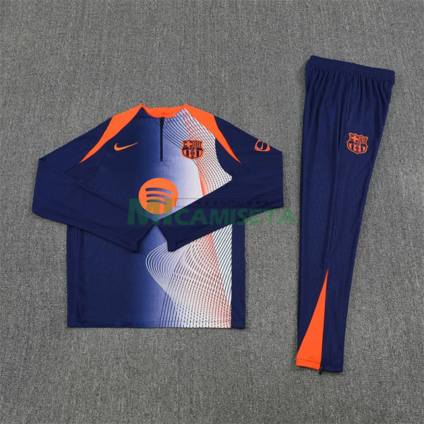 Sudadera De Entrenamiento Barcelona 2025/2026 Azul/Naranja