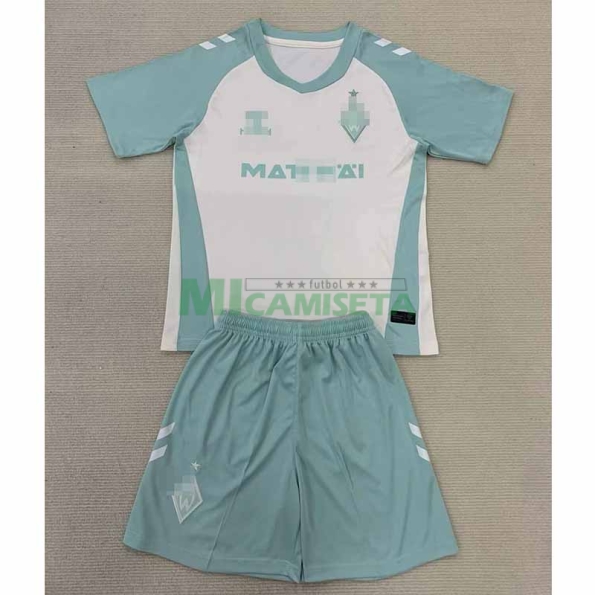 Camiseta Werder Bremen Segunda Equipación 2024/2025 Niño Kit
