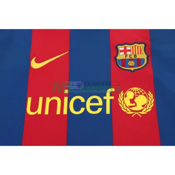 Camiseta Barcelona Primera Equipación Retro 2010/11 ML Rojo/Azul Niño Kit