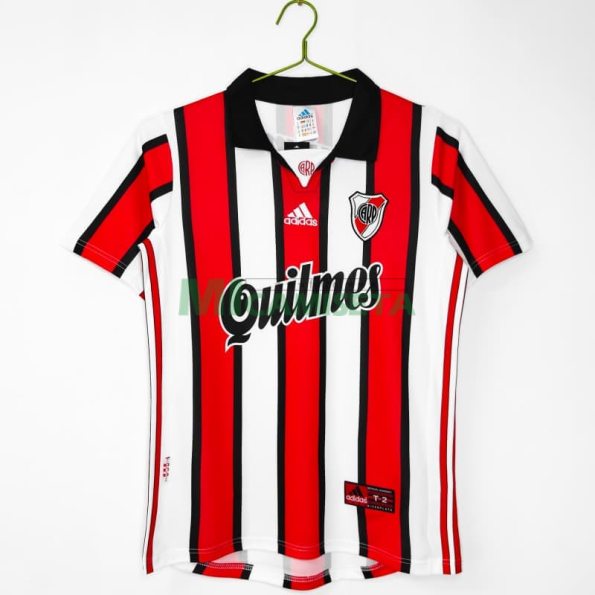 Camiseta River Plate 1999/00 Segunda Equipación Retro Rojo/Blanco