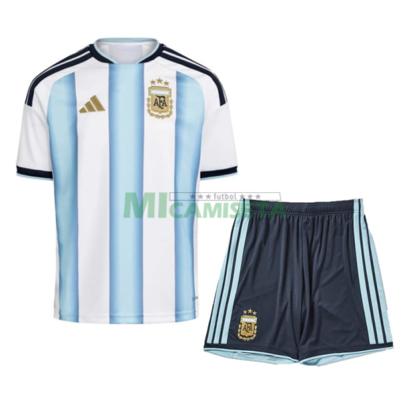 Camiseta Argentina Primera Equipación 2026 Azul/Blanco Niño Kit
