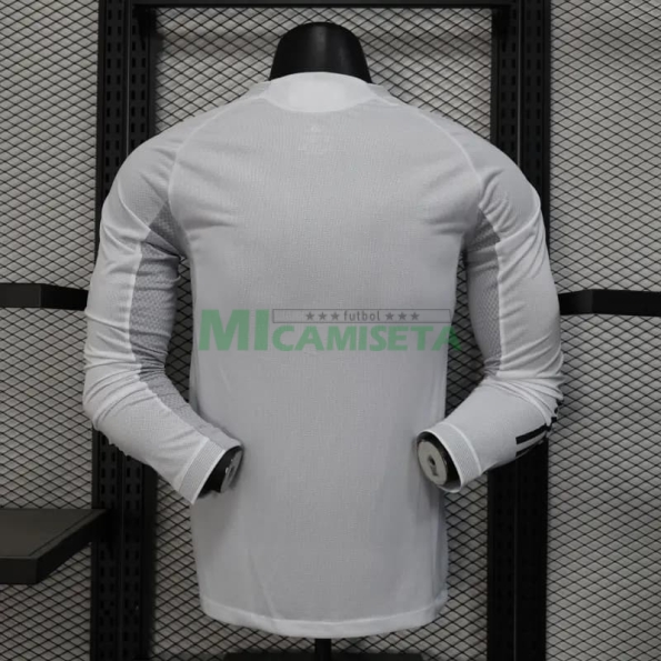Camiseta Real Madrid Primera Equipación 2025/2026 ML Blanco (EDICIÓN JUGADOR)