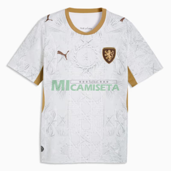 Camiseta Checa Segunda Equipación Mundial 2026 Blanco