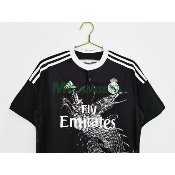 Camiseta Real Madrid Tercera Equipación Retro 2014/2015 Negro