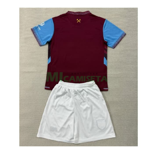 Camiseta West Ham United Primera Equipación 2026/2027 Rojo Oscuro Niño Kit