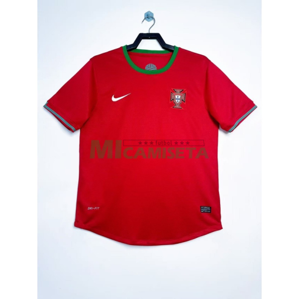 Camiseta Portugal Primera Equipación Retro 2012 Rojo