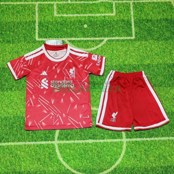 Camiseta Liverpool Primera Equipación 2026/2027 Rojo Niño Kit