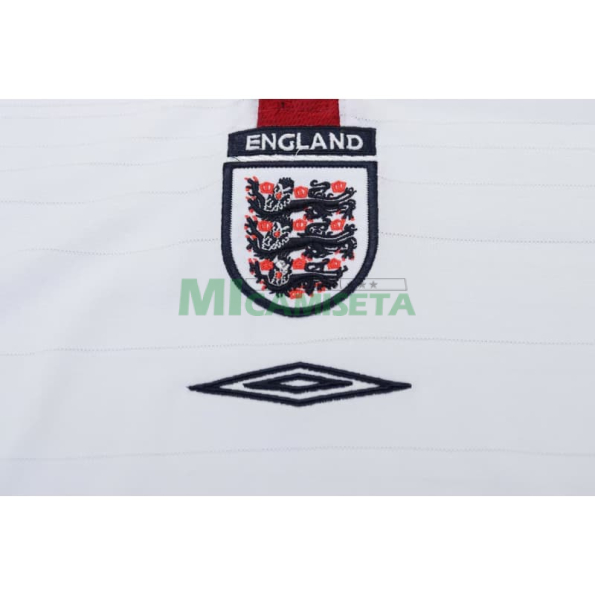 Camiseta Inglaterra Primera Equipación Retro 2004 Blanco Niño Kit