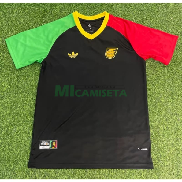 Camiseta Jamaica x Bob Marley 2026 Segunda Equipación Negro/Verde/Rojo