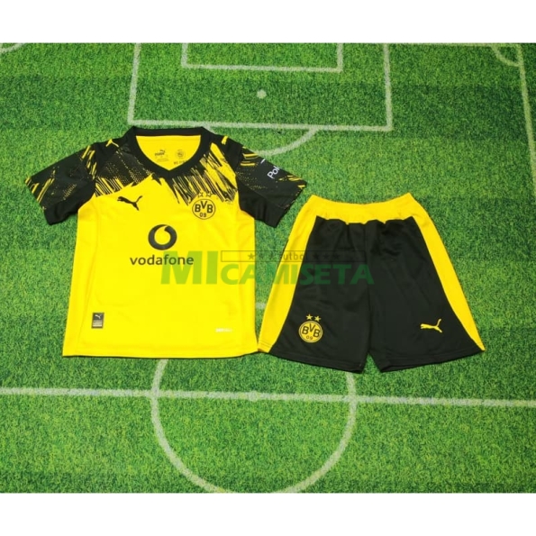 Camiseta Borussia Dortmund Primera Equipación 2025/2026 Amarillo Niño Kit