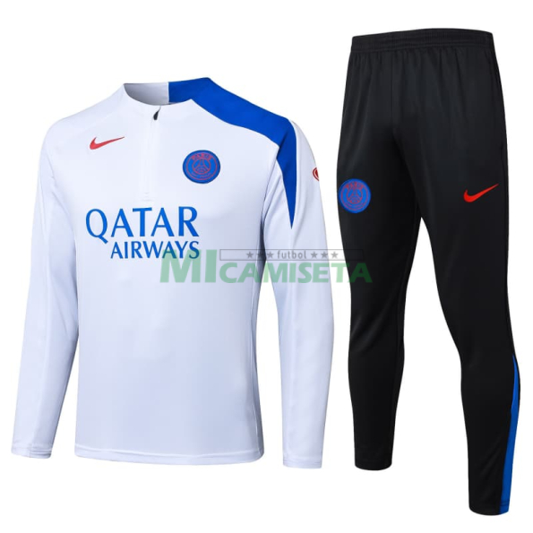 Sudadera De Entrenamiento PSG 2025/2026 Blanco/Azul