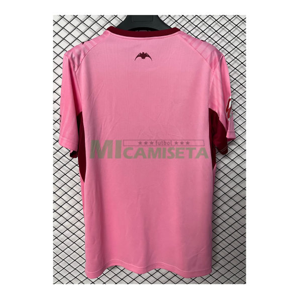 Camiseta Valencia Tercera Equipación 2026/2027 Rosa con Parche La Liga
