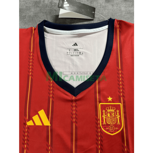 Top corto España Primera Equipación Mundial 2026 Rojo/Azul Mujer