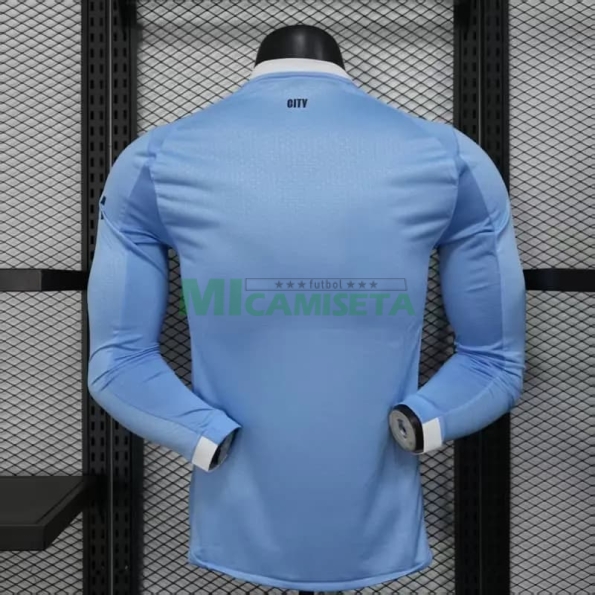 Camiseta Manchester City Primera Equipación 2025/2026 Azul ML (EDICIÓN JUGADOR)