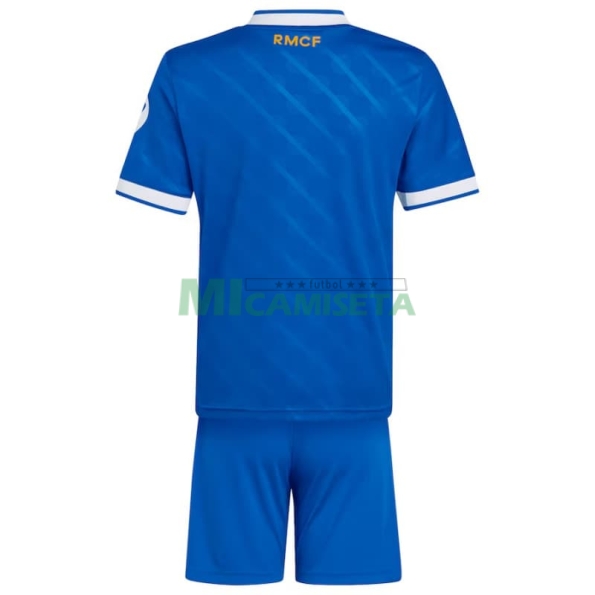 Camiseta Real Madird Tercera Equipación 2025/2026 Azul Niño Kit