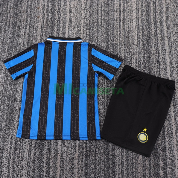 Camiseta Inter de Milan Primera Equipación Retro 97/98 Niño Kit