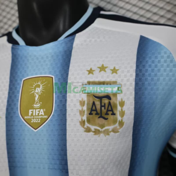 Camiseta Argentina Primera Equipación 2026 Azul/Blanco (EDICIÓN JUGADOR)