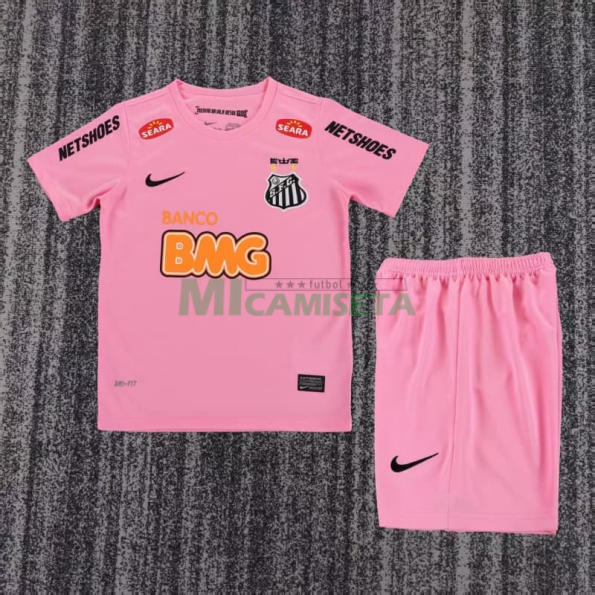 Camiseta Santos FC Retro 2013 Rosa Niño Kit