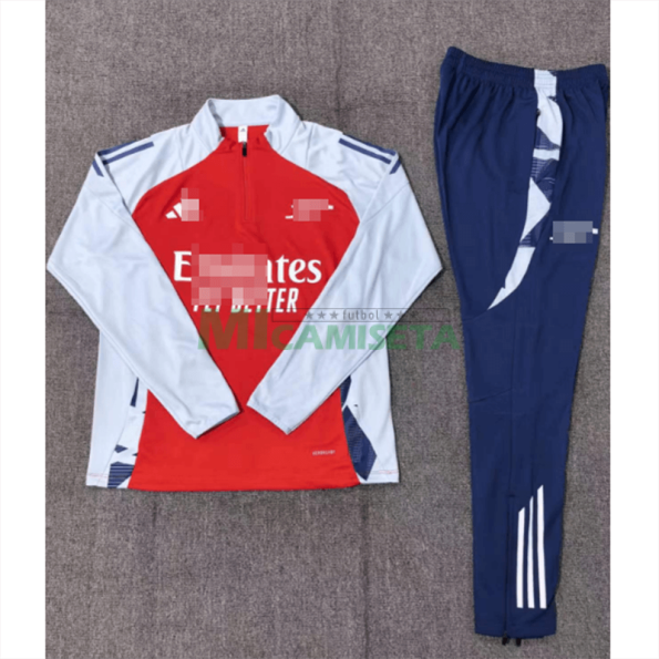 Sudadera De Entrenamiento Arsenal 2024/2025 Blanco/Rojo