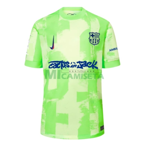 Camiseta Barcelona x Travis Scott Limited Edition Tercera Equipación 2024/2025 Verde