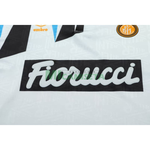 Camiseta Inter de Milan Segunda Equipación Retro 1992/93 Blanco Niño Kit