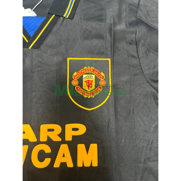 Camiseta Manchester United Segunda Equipación Retro 1993/1994 Negro