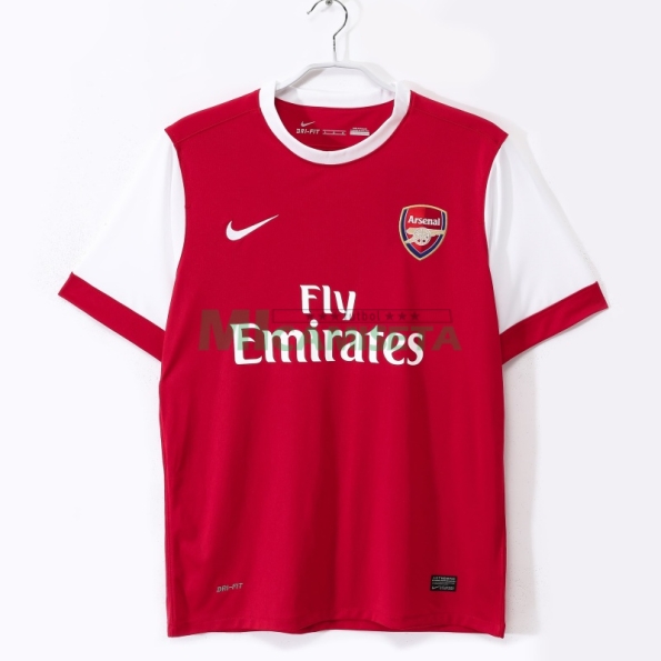 Camiseta Arsenal Primera Equipación Retro 2010/11 Rojo
