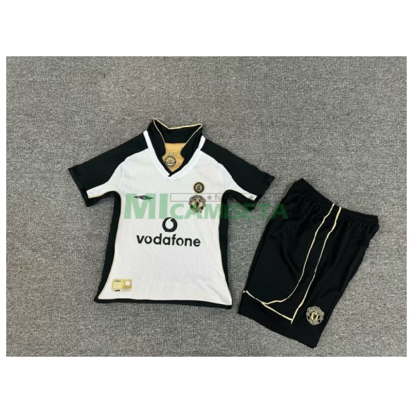 Camiseta Manchester United 100 Aniversario Edición Retro 2001/02 Niño Kit